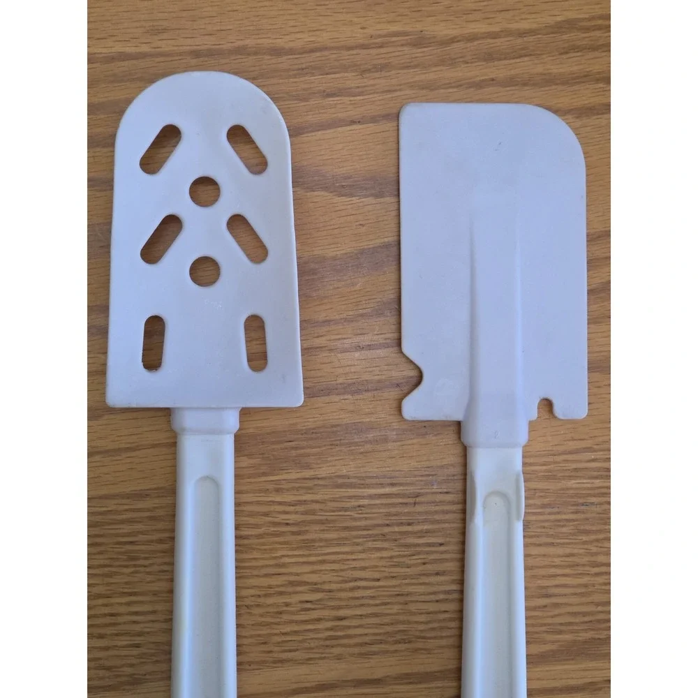 Traex Stir Slotted Spatula Drain Spoon Vintage Measuring Heavy Duty Lot Of 2